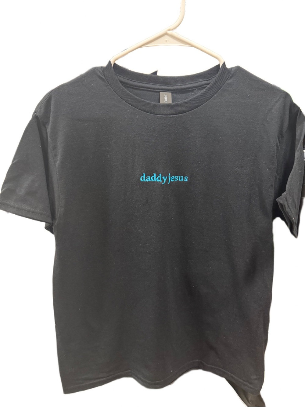 Embroidery 'daddyjesus' Baby Tee size Large